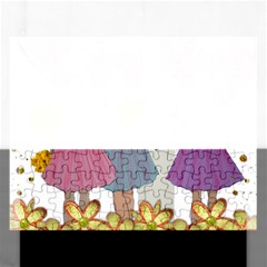 Girl Power Rectangular Jigsaw Puzzl by burpdesignsA