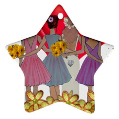 Girl Power Star Ornament (two Sides) by burpdesignsA