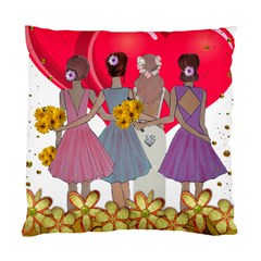 Girl Power Standard Cushion Case (one Side) by burpdesignsA