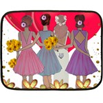 girl power Fleece Blanket (Mini) 35 x27  Blanket