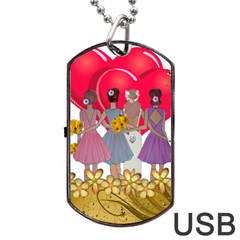 Girl Power Dog Tag Usb Flash (one Side) by burpdesignsA