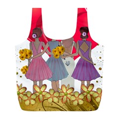 Girl Power Full Print Recycle Bag (l)