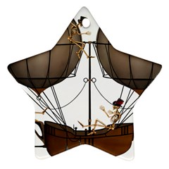 Steampunk Flyer Ornament (star) by burpdesignsA