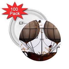 Steampunk Flyer 2 25  Buttons (100 Pack)  by burpdesignsA