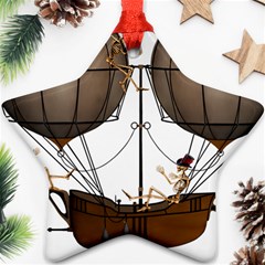 Steampunk Flyer Star Ornament (two Sides) by burpdesignsA