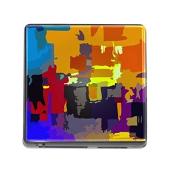 Abstract Vibrant Colour Memory Card Reader (square 5 Slot)