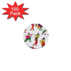 Golfers Athletes The Form Of 1  Mini Buttons (100 Pack) 