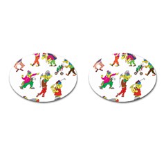 Golfers Athletes The Form Of Cufflinks (oval) by Sapixe