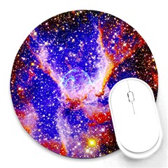 Galaxy Nebula Stars Space Universe Round Mousepads by Sapixe