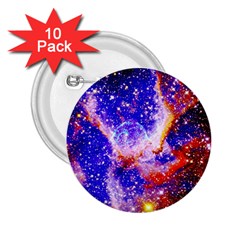 Galaxy Nebula Stars Space Universe 2 25  Buttons (10 Pack)  by Sapixe