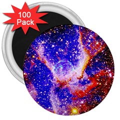 Galaxy Nebula Stars Space Universe 3  Magnets (100 Pack) by Sapixe