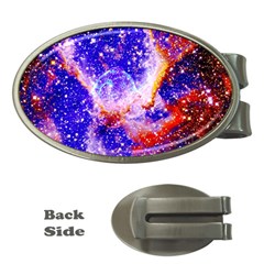 Galaxy Nebula Stars Space Universe Money Clips (oval)  by Sapixe