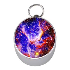 Galaxy Nebula Stars Space Universe Mini Silver Compasses by Sapixe