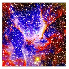 Galaxy Nebula Stars Space Universe Large Satin Scarf (square) by Sapixe