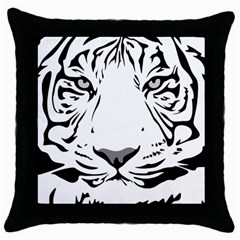 Tiger Black Ans White Throw Pillow Case (black) by alllovelyideas