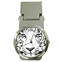 Tiger Black Ans White Money Clip Watches by alllovelyideas