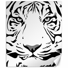 Tiger Black Ans White Canvas 20  X 24  by alllovelyideas