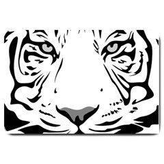 Tiger Black Ans White Large Doormat  by alllovelyideas