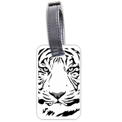 Tiger Black Ans White Luggage Tags (one Side)  by alllovelyideas