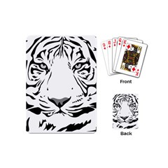 Tiger Black Ans White Playing Cards (mini) by alllovelyideas