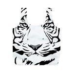 Tiger Black ans white Full Print Recycle Bag (M) Front