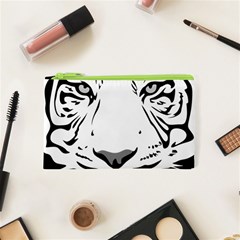 Tiger Black Ans White Cosmetic Bag (xs) by alllovelyideas