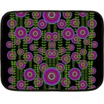 Black Lotus Night In Climbing Beautiful Leaves Fleece Blanket (Mini) 35 x27  Blanket