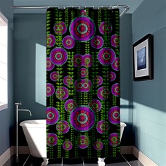 Black Lotus Night In Climbing Beautiful Leaves Shower Curtain 36  X 72  (stall)  by pepitasart