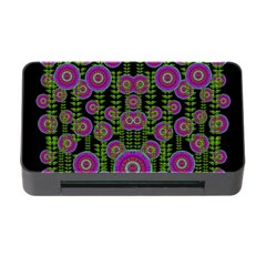 Black Lotus Night In Climbing Beautiful Leaves Memory Card Reader With Cf by pepitasart