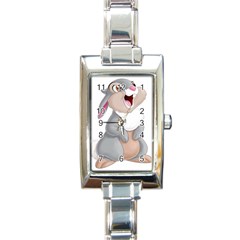 Bear Rectangle Italian Charm Watch by NSGLOBALDESIGNS2