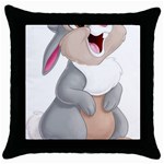 Bear Throw Pillow Case (Black) Front