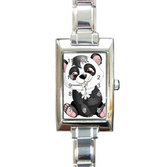 Million Dollar Baby Rectangle Italian Charm Watch