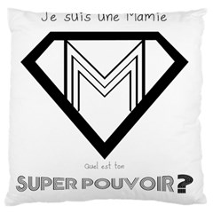 Super Mamie Super M Large Flano Cushion Case (one Side) by alllovelyideas