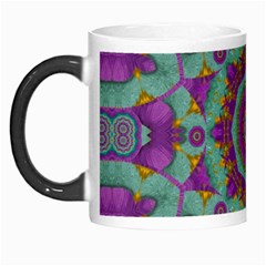 Water Garden Lotus Blossoms In Sacred Style Morph Mugs by pepitasart