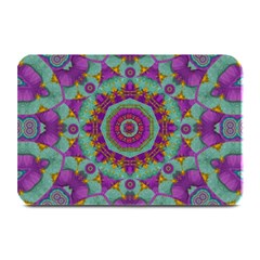 Water Garden Lotus Blossoms In Sacred Style Plate Mats by pepitasart