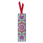 Water Garden Lotus Blossoms In Sacred Style Small Book Marks Front