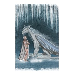 Wonderful Fairy With Ice Dragon Shower Curtain 48  X 72  (small) 