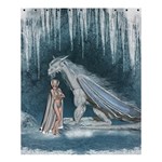 Wonderful Fairy With Ice Dragon Shower Curtain 60  x 72  (Medium)  60 x72  Curtain