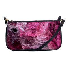 Pink Crystal Fractal Shoulder Clutch Bag by bloomingvinedesign