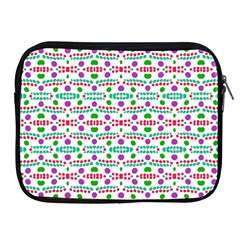 Retro Purple Green Pink Pattern Apple Ipad 2/3/4 Zipper Cases by BrightVibesDesign