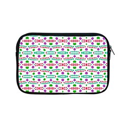 Retro Purple Green Pink Pattern Apple Macbook Pro 13  Zipper Case by BrightVibesDesign