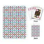 Retro Pink Green Blue Orange Dots Pattern Playing Cards Single Design Back