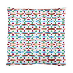 Retro Pink Green Blue Orange Dots Pattern Standard Cushion Case (one Side) by BrightVibesDesign