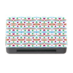 Retro Pink Green Blue Orange Dots Pattern Memory Card Reader With Cf by BrightVibesDesign