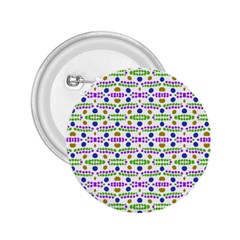 Retro Blue Purple Green Olive Dot Pattern 2 25  Buttons by BrightVibesDesign