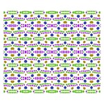 Retro Blue Purple Green Olive Dot Pattern Double Sided Flano Blanket (Small)  50 x40  Blanket Front