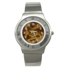 Paper Art Paper Art Eddy Yellow Stainless Steel Watch by Sapixe