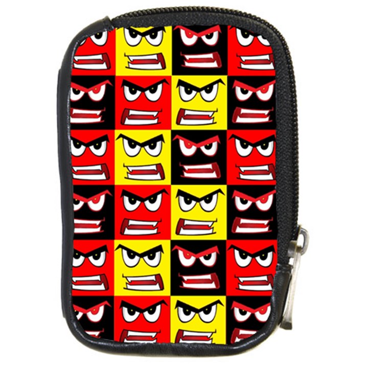 Angry face Compact Camera Leather Case