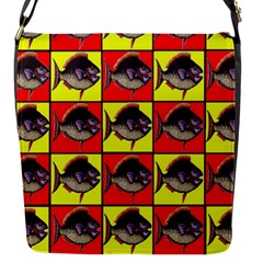 Fish-1 Flap Closure Messenger Bag (s) by ArtworkByPatrick