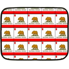 Calif Bear Flag Double Sided Fleece Blanket (mini)  by ArtworkByPatrick